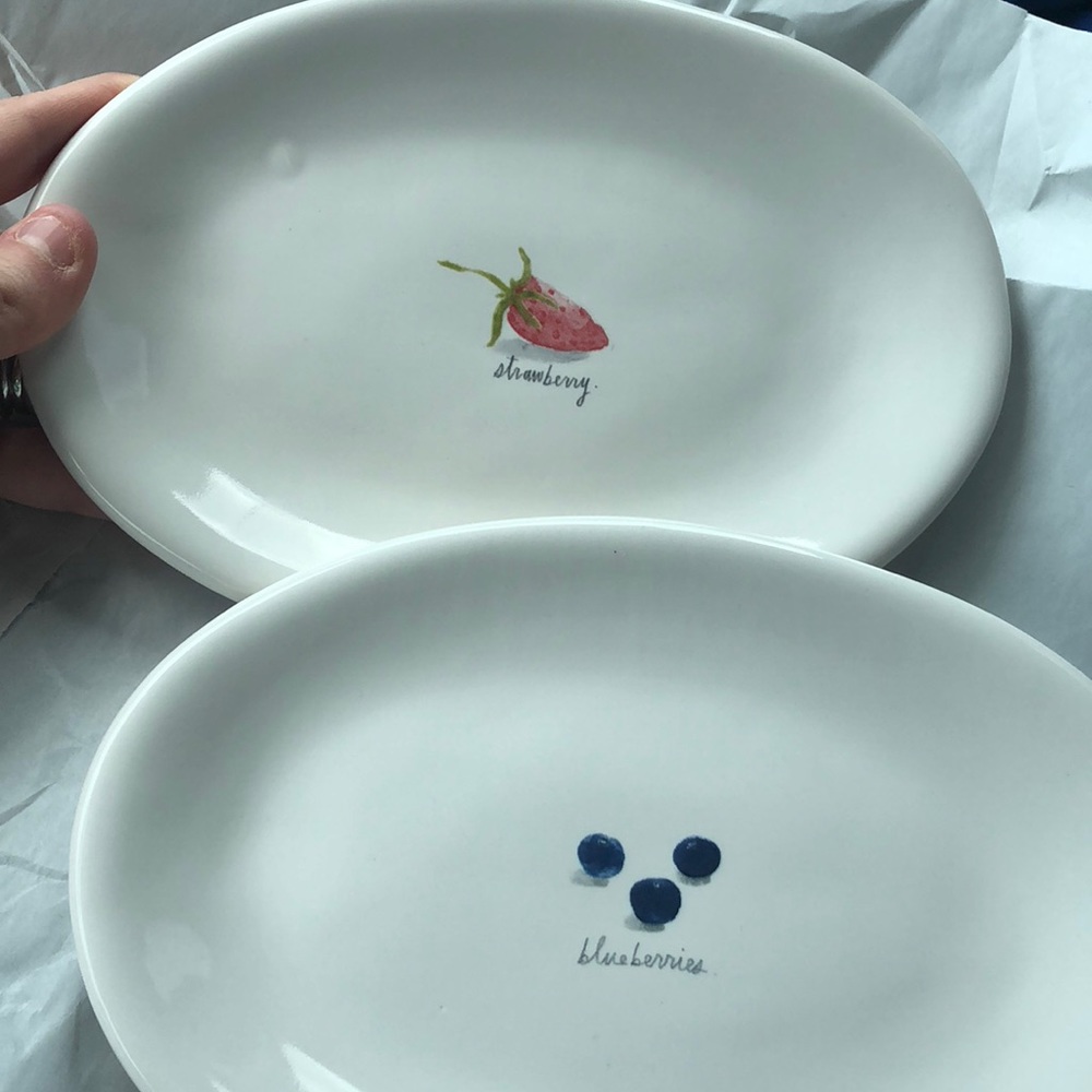 ❌Sold❌ Rae Dunn oval plates